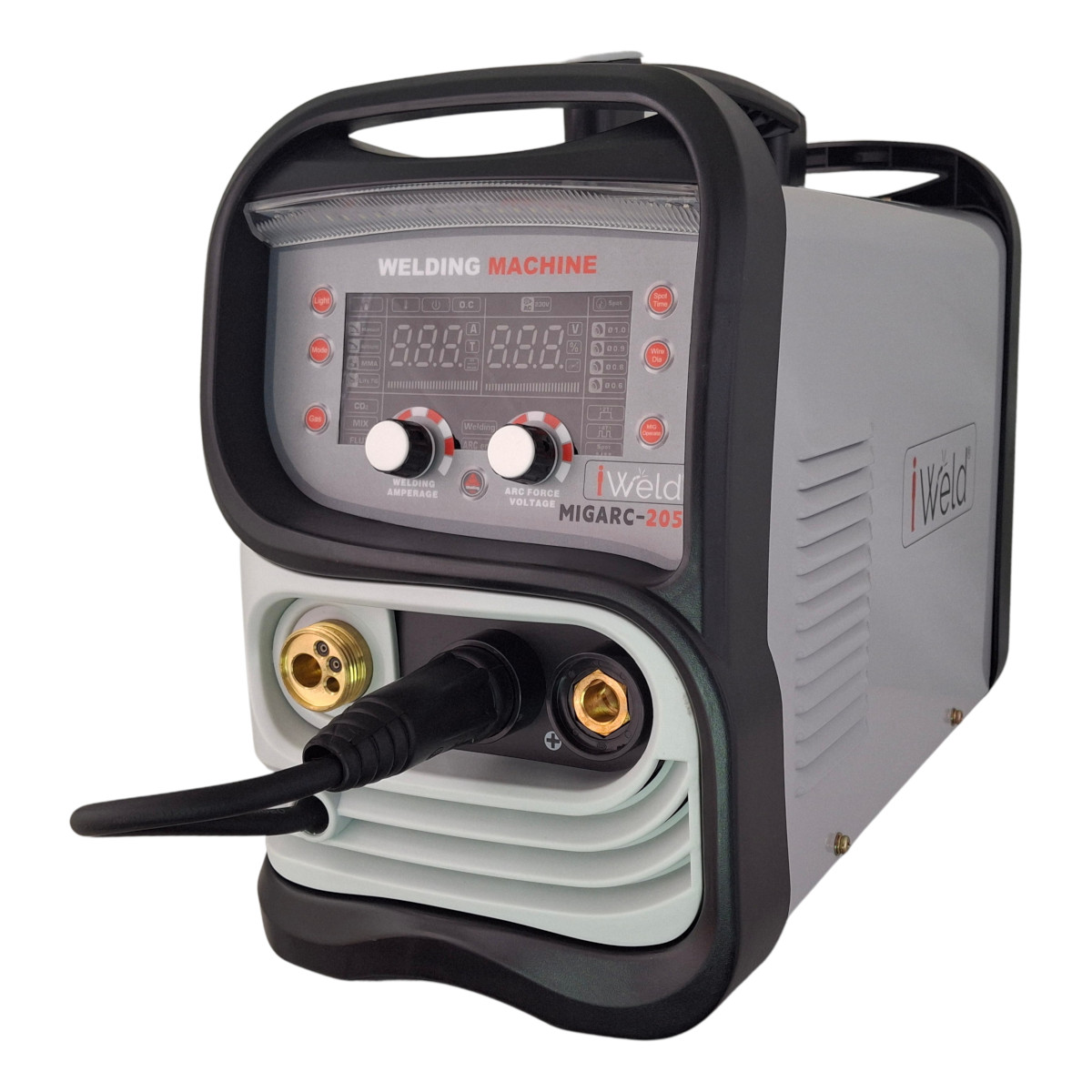 iWELD MIG205G MIG/MMA SYNERGIC WELDING MACHINE -205A - 220V + BZ15 TORCH