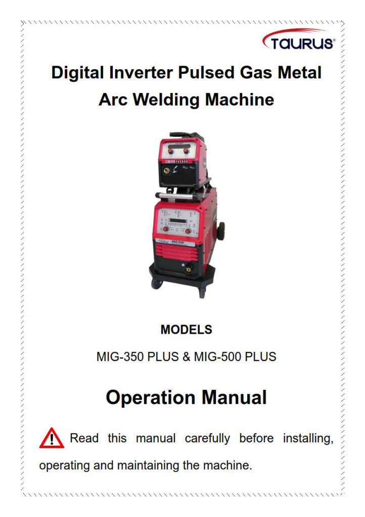 Operator Manuals - MIG 350 PLUS+500 PLUS_1